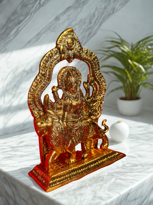 Durga Sherawali MATA Rani Sitting on Lion Statue Spiritual Sculpture