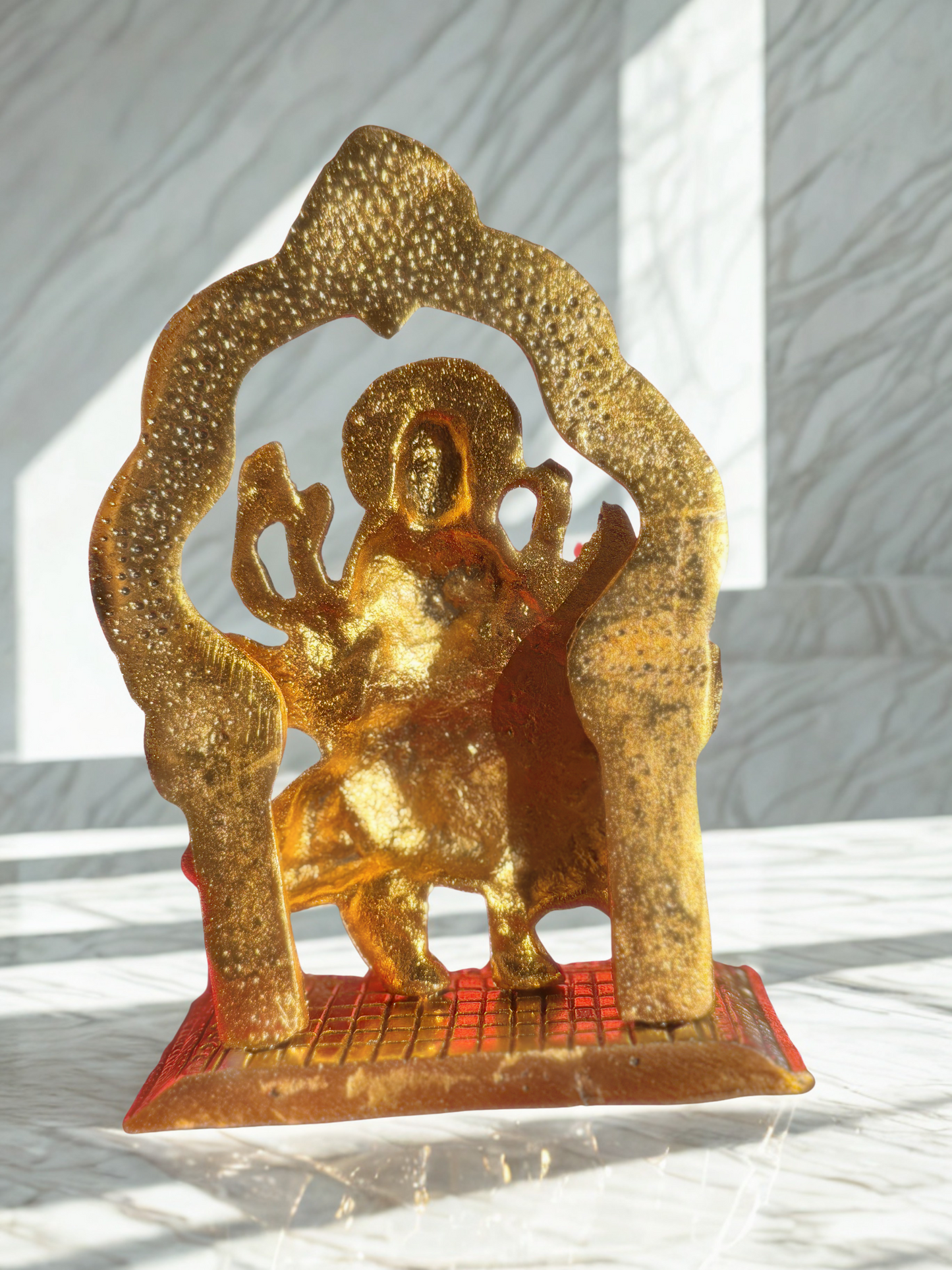 Durga Sherawali MATA Rani Sitting on Lion Statue Spiritual Sculpture