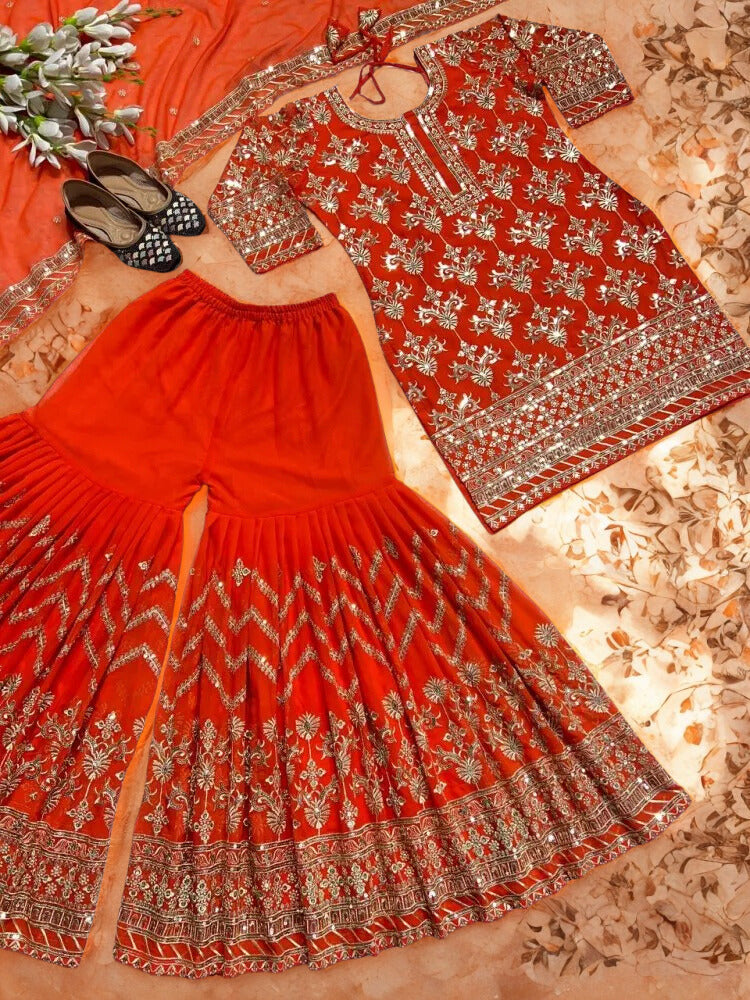 💫 NEW DESIGNER PARTYWEAR SALWAR KAMEEZ SET 💫 ✨ Heavy Georgette • Sequin, Thread & Zari Work • 3-Piece Elegance ✨