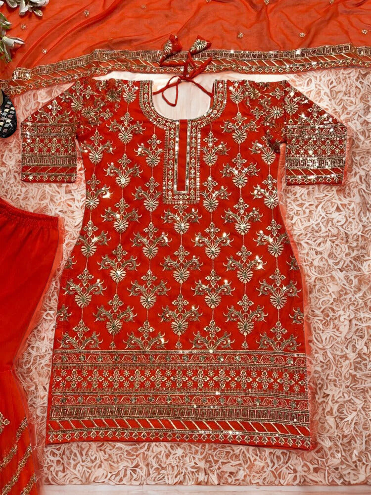 💫 NEW DESIGNER PARTYWEAR SALWAR KAMEEZ SET 💫 ✨ Heavy Georgette • Sequin, Thread & Zari Work • 3-Piece Elegance ✨