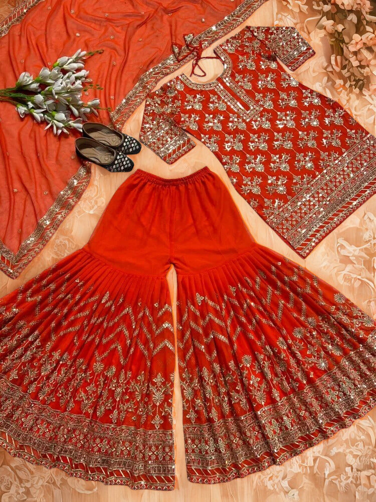 💫 NEW DESIGNER PARTYWEAR SALWAR KAMEEZ SET 💫 ✨ Heavy Georgette • Sequin, Thread & Zari Work • 3-Piece Elegance ✨